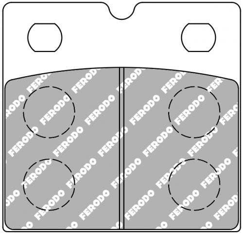 FERODO FDB108EF BRAKE PADS ORGANIC