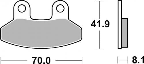 SBS 792HF BRAKE PADS ORGANIC