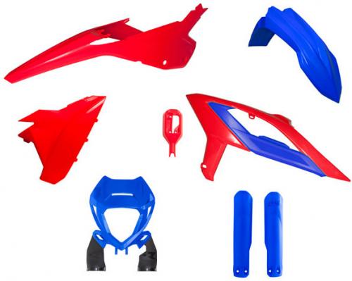 RTECH PLASTIC KIT 6 PCS BETA BLUE BETA RED