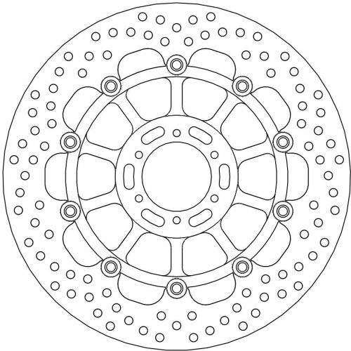 MOTO MASTER 113111, HALO FLOAT ALU OFFS. DISC 310