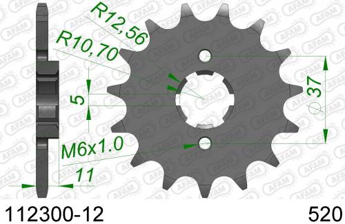 AFAM FRONT 12T, 520 AF111230012