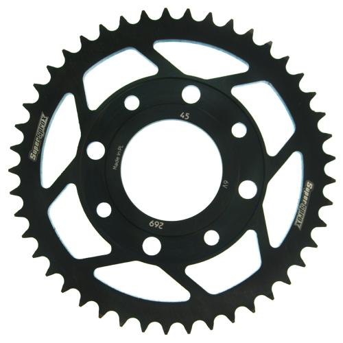 SUPERSPROX SUPERSPROX REAR STEEL 45T, BLACK SU426945B