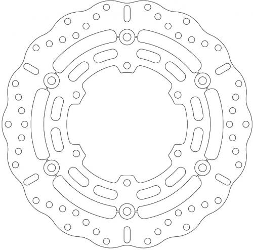 EBC BRAKE DISC MD2126XC 6 BUTTON FLOAT WAVE DISC