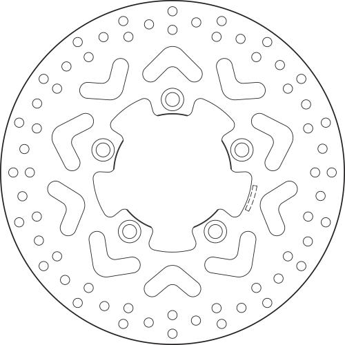 BREMBO BRAKE DISC, 68B407B2