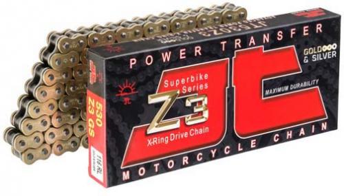 JT CHAINS 530Z3 X 114 GOLD JT PREMIUM X-RING CHAIN