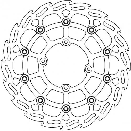 MOTO MASTER 112303, FLAME FLOATING ALU DISC 298
