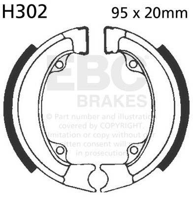 EBC H302 EBC BRAKE SHOES
