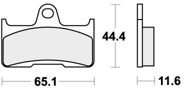 SBS 799RSI BRAKE PADS SINTER RACING
