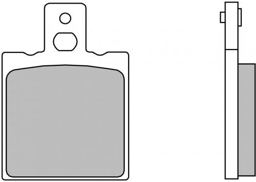 BREMBO 07HO33CC BRAKE PADS ORGANIC