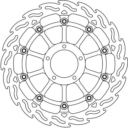 MOTO MASTER 113240, FLAME FLOATING ALU DISC 330