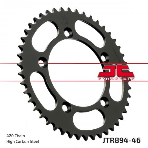 JT SPROCKETS REAR STEEL 46T, 420 JTR089446