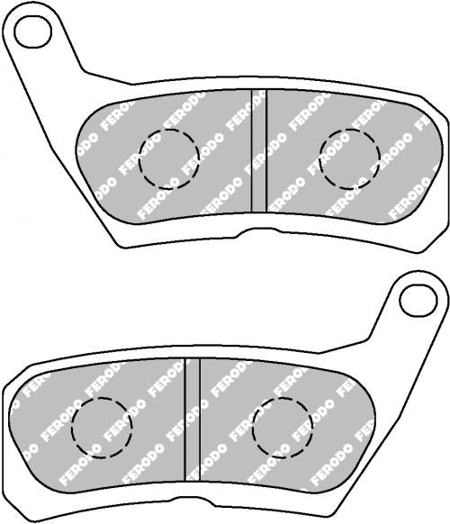 FERODO FDB2268P BRAKE PADS ORGANIC