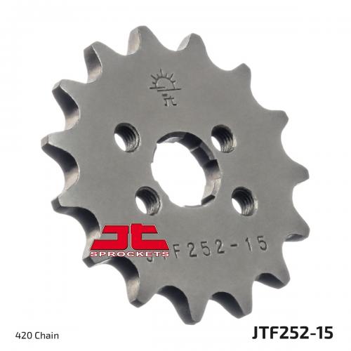 JT SPROCKETS FRONT STEEL 15T, 420 JTF025215