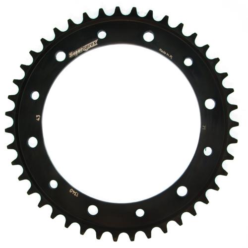 SUPERSPROX SUPERSPROX REAR STEEL 43T, BLACK, 530 SU4134043B