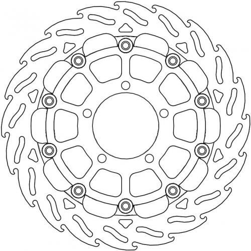 MOTO MASTER 112176, FLAME 5,5MM RACING SERIES