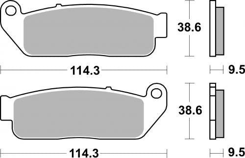 SBS 929H.CT BRAKE PADS ORGANIC