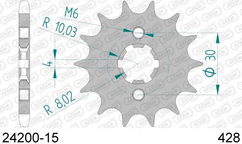 AFAM FRONT 15T, 428 AF12420015