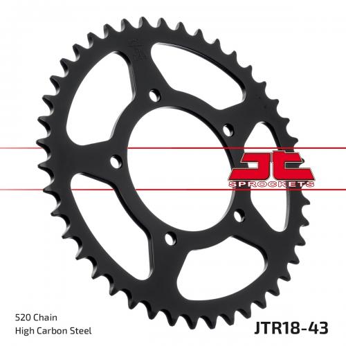 JT SPROCKETS REAR STEEL 43T, 520 JTR001843
