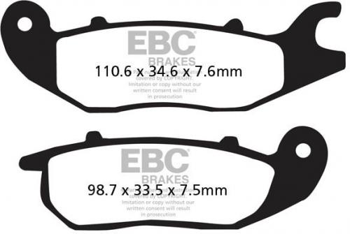 EBC SFA 375 EBC SCOOTER PADS