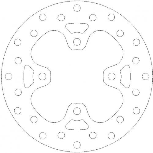 MOTO MASTER 110334, ROUND FIXED DISC 180