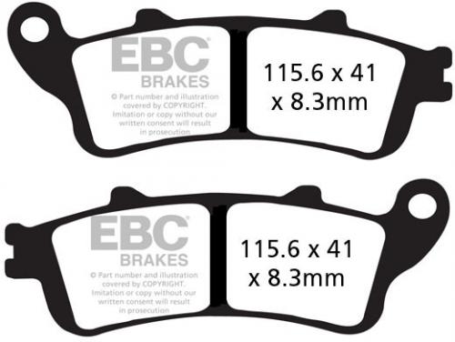 EBC EPFA261HH EXTREME PRO SINTER BRAKE PADS