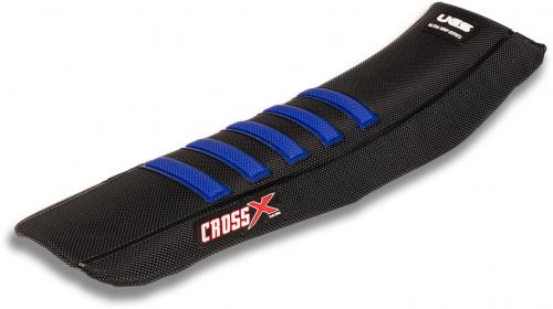 CROSS X SEAT COVER UGS WELD STRIPES BLK BLUE USM4192BBL