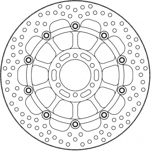 MOTO MASTER 113177, HALO FLOATING ALU DISC 305