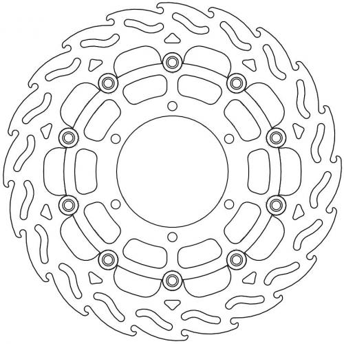 MOTO MASTER 112069, FLAME FLOATING ALU DISC 310