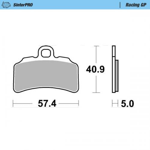 MOTO MASTER 099712, BRAKE PADS SINTER RACING GP