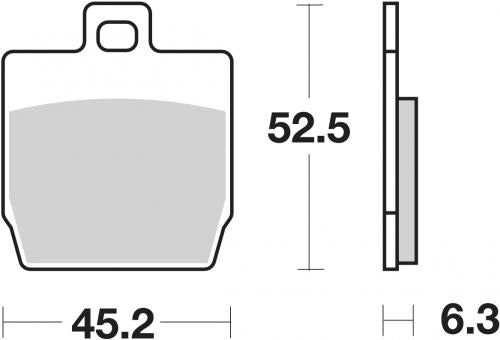 SBS 145HF BRAKE PADS ORGANIC