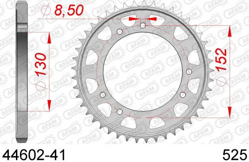 AFAM REAR STEEL 41T, 525 AF24460241