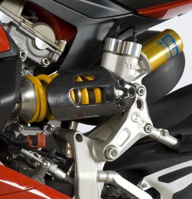 R&G SHOCK ABSORBER COVER, CARBON
