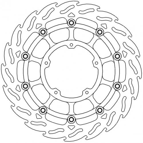 MOTO MASTER 113263, FLAME FLOATING ALU DISC