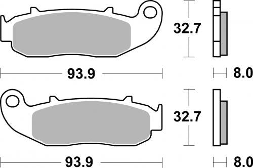 SBS 217HF BRAKE PADS ORGANIC