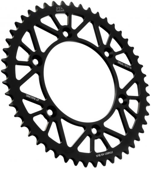 JT SPROCKETS REAR RACELITE ALU 49T BLACK, 520 JTA089749Z