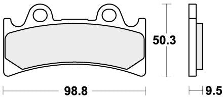 SBS 683HF BRAKE PADS ORGANIC