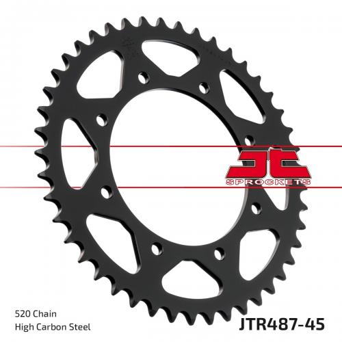 JT SPROCKETS REAR STEEL 45T, 520 JTR048745