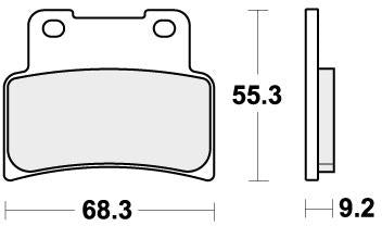 SBS 844RST BRAKE PADS SINTER SPORT