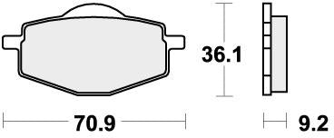 SBS 575LS BRAKE PADS SINTER