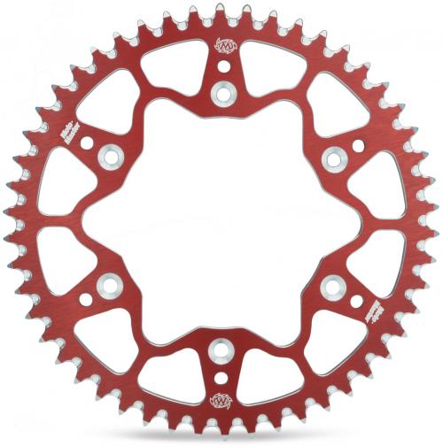 MOTO MASTER REAR ALU, 52T, RED, 428