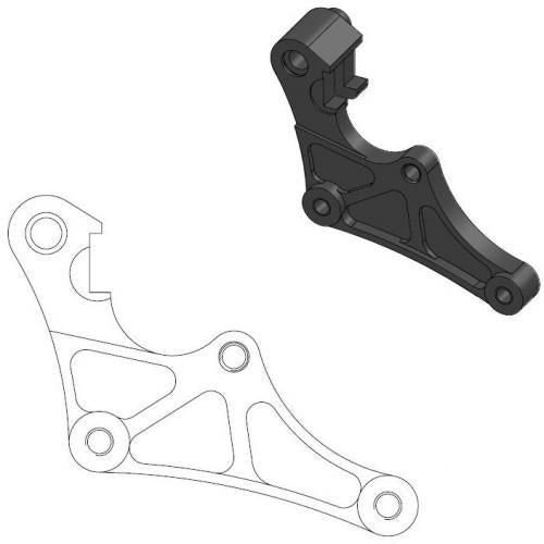 MOTO MASTER 211106, CALIPER ADAPTER BRACKET