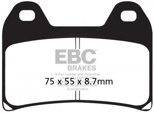 EBC EPFA244HH EBC EXTREME PRO HH DISC PADS