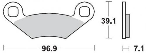 MOTO MASTER 097011, BRAKE PADS SINTER RACING