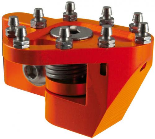 RTECH CNC BRAKE PEDAL REPL TIP ORANGE