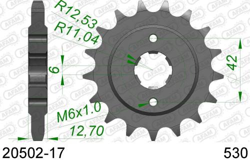 AFAM FRONT 17T, 530 AF12050217