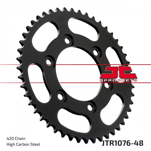 JT SPROCKETS REAR STEEL 48T, 420 JTR107648