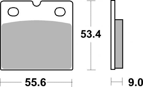 SBS 506H.HF BRAKE PADS ORGANIC