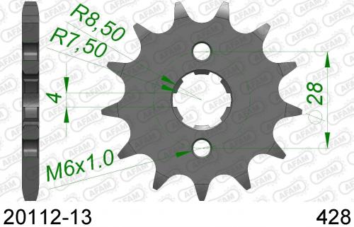 AFAM FRONT 13T, 428 AF12011213