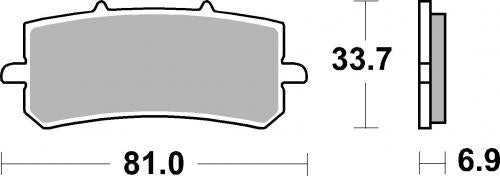 SBS 962RST BRAKE PADS SINTER SPORT