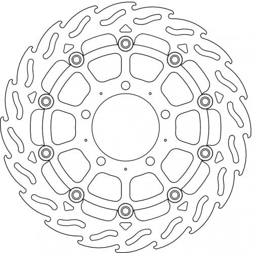 MOTO MASTER 112047, FLAME FLOATING ALU DISC 300